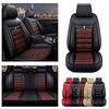 Front & Rear Seat Covers for Chevy Chevrolet Bolt EV EUV Car Seat Cover Luxury PU Leather Comfortable Wear Resistant Black×Brown