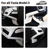 Rear Air Conditioner Vent Outlet Anti Kick Trim Cover for Tesla Model 3 Interior Decoration White