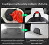 Front Seat Headrest Storage Hooks for Tesla Model 3 & Y (Red Suede)