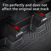 Tesla Model Y Seat Slide Rail Pad Cover Seat Base. Kick Wrap Protectors Corner Cover Case Shell Matte Black 2021-2023 Tesla Model Y Accessories