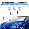 Windshield Sun Shade for 2012-2021 Tesla Model S Sedan Accessories Sunshade Window Shade Foldable Blocks UV Rays Keep Your Car Cooler