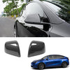 Side Mirror Covers for 2020-2022 Tesla Model Y (Gloss Carbon Fiber Pattern)