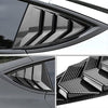 Rear Side Window Louvers,Air Vent Scoop Louvers for Tesla Model 3, Window Scoop Louvers Covers,ABS Sun Rain Shade Vent,Sport Style,2PCS,Cool Exterior Decoration (Glossy Carbon Fiber Pattern)