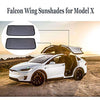 Falcon Wing Sunroof Sunshade, Skylight Blind Shading Net Sun Protection Curtain for Tesla Model X