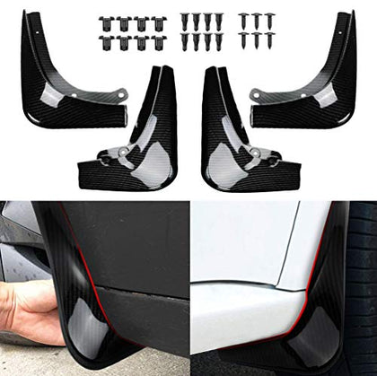 Tesla Model 3 Imitation Carbon Fiber Mud Flaps Splash Guards