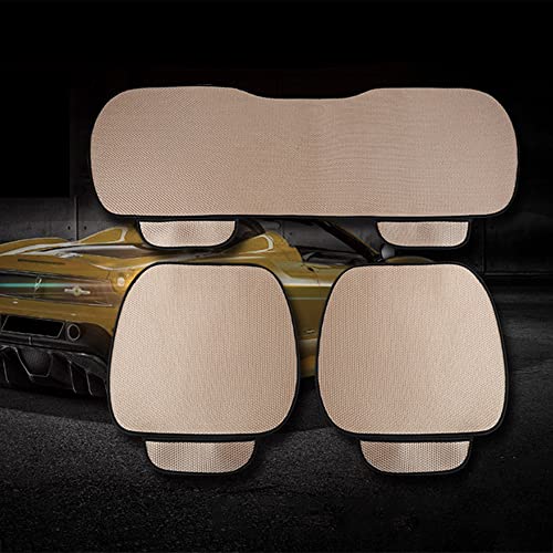 3pcs Car Seat Cushion for Jaguar XE XF E-Pace F-Pace I-pace S-Type XJR XJ8 Comfort Seat Cushion with Non Slip Bottom (Beige)