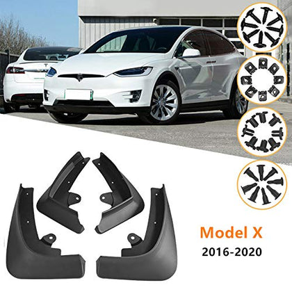 Tesla Model X Mud Flaps/ Splash Guards (Set of Four)