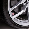 Pink Sparkling Rhinestone Tire Valve Stem Caps for Tesla Model S, 3, X, & Y (Set of 4)