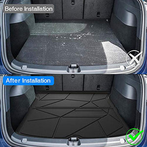 Cargo Mat for 2021 Tesla Model Y 2020 2022 Accessories (NOT for Model Y 7 Seaters) Trunk Mat Rear Cargo Liner TPO All Weather Trunk Floor Mat Black