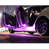 Interior LED Car Light Bulbs Kit,Upgrade Lighting Replacement Compatible Kit Glitter Lamp 4 Pcs forTesla Model 3 Model X Model S Model Y(Purple)