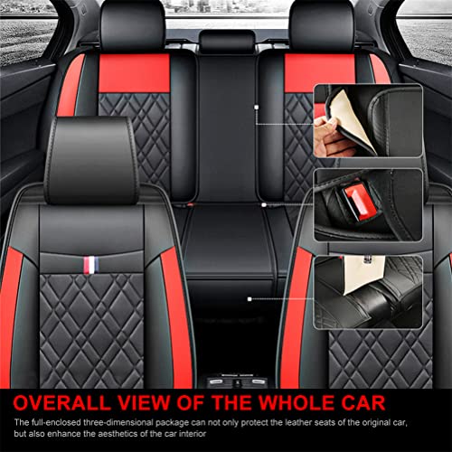 Front & Rear Seat Covers for Chevy Chevrolet Bolt EV EUV Car Seat Cover Luxury Leather Fashionable Comfortable Black