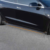 Fit Tesla Model 3 Side Skirts Carbon Fiber Pattern Styling Sports Body kits For Tesla Model 3 Accessories