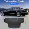 Kick Mat Back Seat Protector for Tesla Model 3, Model 3 Seat Back Leather Protector Cover Anti-Kick with Organizer Pockets, Pack of 2, Custom Fit