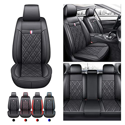 Front & Rear Seat Covers for Chevy Chevrolet Bolt EV EUV Car Seat Cover Luxury Leather Fashionable Comfortable Black