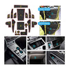 Car Interior Door Slot Mats Non-Slip Gate Slot Pad Fit for 2020 2021 Hyundai Kona EV Car Slot Mats Cup Holder Inserts Coaster Pad Decoration Rubber Mat (Red)