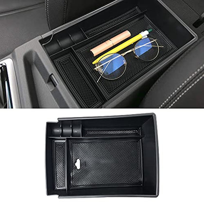 Fit for 2018 2019 2020 2021 Hyundai Kona EV Center Console Organizer Storage Tray Armrest Box ABS Tray Insert Organizer Glove Pallet