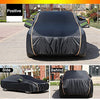 Car Cover Compatible with Volkswagen LD.3 ID.4 Full Car Cover Oxford Cloth Cover Sunshade Rain Cover Waterproof Outer Car Cover with Open Side Zipper Car Cover (Color : Black, Size : ID.4)
