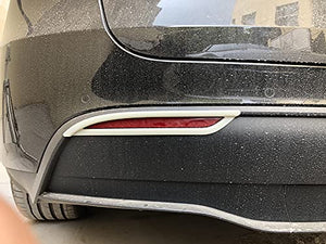 Chrome Rear Fog Light Covers for 2020-2022 Tesla Model Y(Not fit Any Other Tesla Model) 2-pc