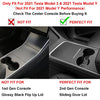 Center Console Organizer Tray 3PCS For 2021 2022 Tesla Model 3 Model Y Interior Accessories Flocked Center Console Organizer With Armrest Hidden Cubby Drawer Storage Box ABS Material Custom Fit Upgrade