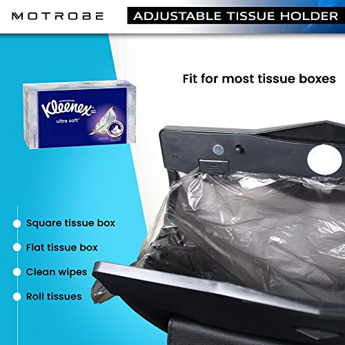 Car Trash Can Trash Bag Hanging Magnetic Buckle Waterproof with Tissue Boxes