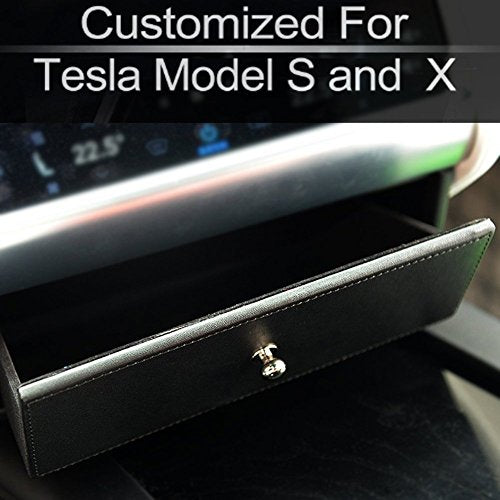 Tesla Model S & X Wooden Center Console Storage Drawer