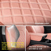 Full Coverage & Tailored Fit Faux Leather Seat Cover Set for Tesla Model 3 (Pink)