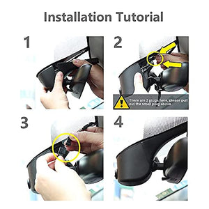 Dash Cam for Audi A3 A4 Allroad A5 A6 A7 A8 e-tron Sportback GT Q3 R8 S3 SQ5 S5 RS5 2019 2020 2021 2022 Model A, Fitcamx 4K OEM Covert Car Camera Audi, UHD Video WiFi, Parking Mode, with 64GB Card