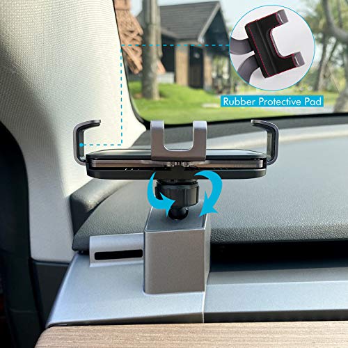 Car Cell Phone Mount for Tesla Model 3 Fixed Clip Safety Cell Phone Holder Stand, Tesla Phone Mount for Model 3, Windshield Phone Holder for Car