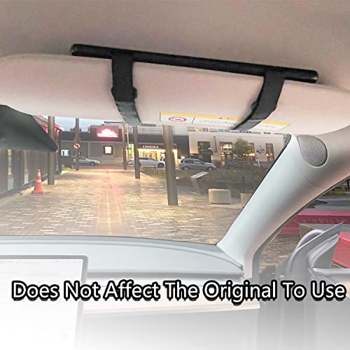 Tesla Car Vanity Mirror with Lights,Tesla Model 3/Y Accessories,Car Makeup Mirror with USB Rechargeable and Dimmable,Touch Screen Travel Makeup Mirror for Universal Car