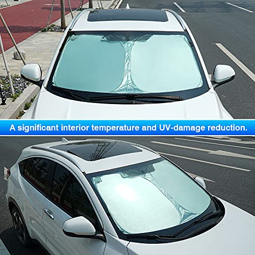 Custom Fit for Windshield Sunshade Volkswagen ID.4 2021 2022 Accessories VW ID4 Window Sun Shade Foldable Sun Shield Cover Block Heat and Sun Upgrade Reflective Polyester