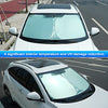 Custom Fit for Windshield Sunshade Chevrolet Bolt EV Hatchback 2017 2018 2019 2020 2021 Window Sun Shade Foldable Sun Shield Upgrade Reflective Polyester Cover Block Heat and Sun
