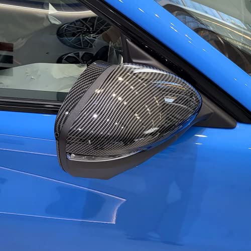 Mustang Mach E Direct ABS Carbon Fiber Look Side Mirror Cover Caps Compatible with 2021-2023