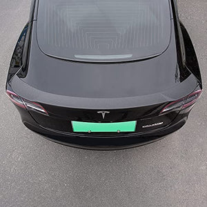 Fit Tesla Model 3 Spoiler Wing Sports Cars Rear Spoiler Car Styling Kits for Tesla Model 3 Accessories (Matte Carbon Fiber Pattern)