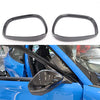 Car Rear View Mirror Rain Cover for Ford Mustang Mach-E 2021, Sun Visor Eyebrow Carbon Fiber Anti-rain Shade Guard Molding Trim Frame Accessories (Bright)