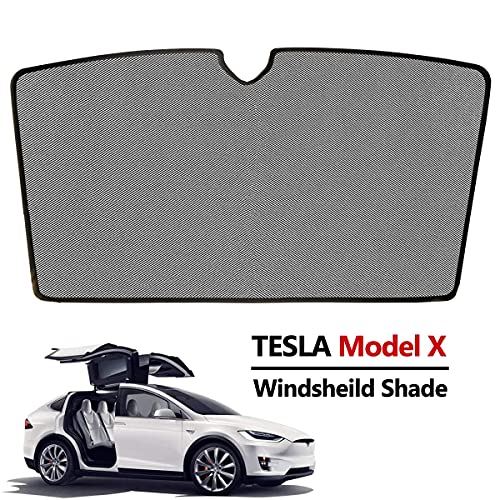 Foldable Winshield Sunshade Above The 1st Row for Tesla Model X