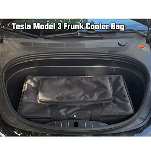 Tesla Model 3 & Model X Insulated Frunk Cooler Bag with Zipper Mesh Pockets