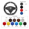 Matte Carbon Fiber + Suede Car Steering Wheel Cover for Tesla Model S 2012-2021 / Model X 2016-2020