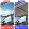 Tesla Model Y Sunshade - Tesla Skylight Retractable Sunshade Roof Modification Covers Set of 2 - Shading and Heat Insulation.