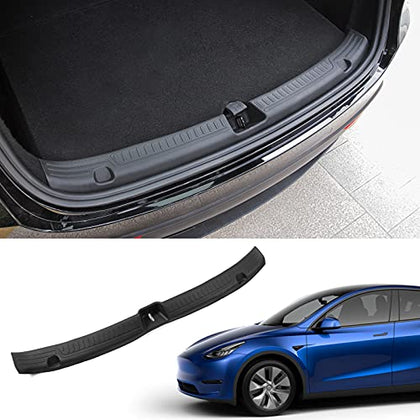 Model Y Rear Bumper Guard TPE Trunk Bumper Protector Guard for Tesla Model Y Accessories 2020 2021(Rear Bumper Guard)