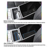 Door Slot Mat for 2020 2021 Kona EV SUV Non-Slip Interior Door Groove Gate Pad Fit Hyundai Door Compartment Cup Center Console Liners Car Accessory Decoration (Blue)