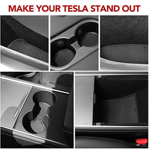 Tesla Model Y Door Cup and Center Console Liner Mats