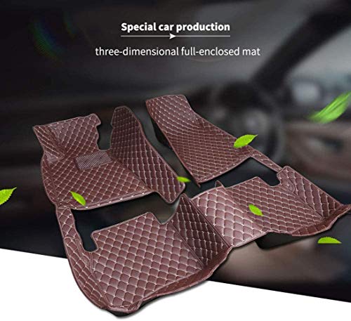 Customized Car Mats are Suitable for Volkswagen ID.4 CROZZ / 2021 Year Waterproof Lining Full Set of Environmentally Friendly Flooring (Beige,ID.4 CROZZ / 2021 Year)