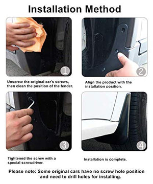 Tesla Model X Mud Flaps/ Splash Guards (Set of Four)