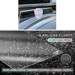 (2PCS) Plastic Screen Protector Foils for 2021 Mustang Mach-E Navigation Touch Screen Display Foils PET Plastic Clear Protective Film (Instrument Screen with Infrared)