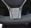 Steering Wheel Unique Crystal Badge Emblem Bling Decal Decoration Cover Sticker Trim for Tesla model X S