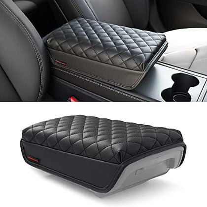 Padded and Quilted Armrest Cushion Cover for Tesla Model 3 & Y
