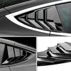 Rear Side Window Louvers,Air Vent Scoop Louvers for Tesla Model 3, Window Scoop Louvers Covers,ABS Sun Rain Shade Vent,Sport Style,2PCS,Cool Exterior Decoration (Glossy Black)