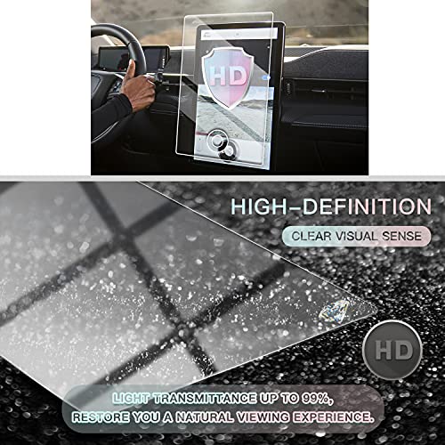 Screen Protector for 2021-2022 Mustang Mach-E 15.5 Inch Touch Screen Protector Foils Navigation Display Protective Film Tempered Glass 9H Hardness (3PCS for Whole Screen)