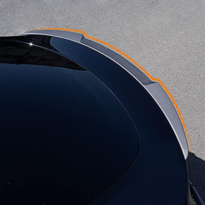 Tesla Model Y Spoiler Wing Performance Rear Trunk Lip Tail Car Styling Kits 2020 2021 Tesla Model Y Accessories (Matte Carbon Fiber Pattern)