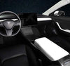 White Leather Armrest Cover for Tesla Model 3 & Y